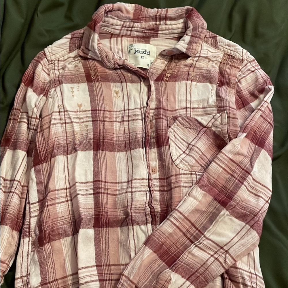 Mudd pink flannel